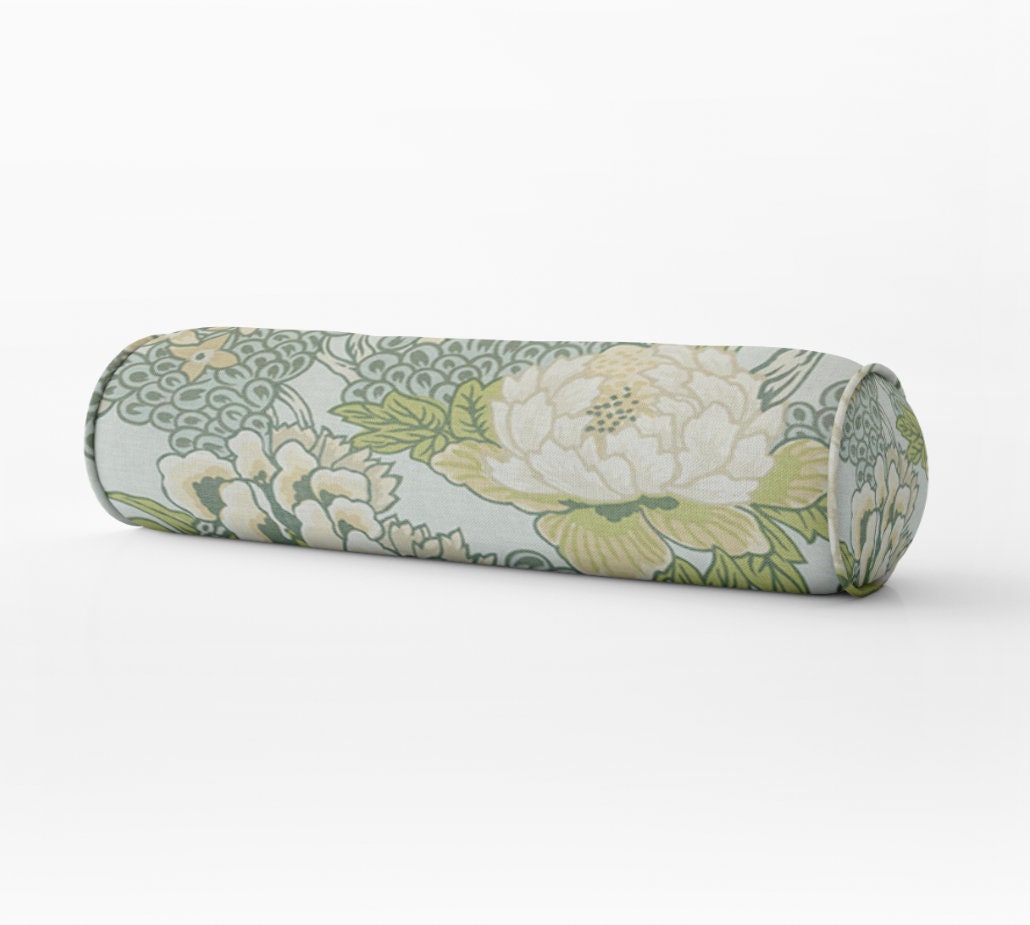 Thibaut Honshu Pillow thibaut honshu blue green ivory bolster thibaut