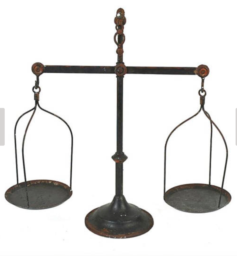 Vintage Scale, Weighing Scales, Three Hooks, Balance Scale, Hanging Scale, Hand  Scale, Primitive Tool, Farmhouse Decor, Palanza. 