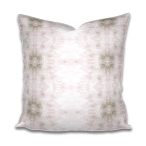 QUICK SHIP Blush Pink Pillow Soft Grey and White Pillow Subtle Cotton or Belgian Linen Throw Accent Lumbar Long Watercolor Soft dogwood