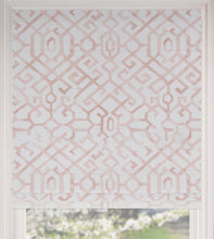 Blush curtains Roman shades CUSTOM size trellis pink roman shades quatrefoil window shade window valence rose linen roman shade pale pink