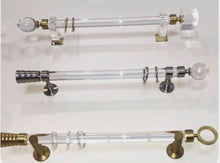 Lucite Curtain Rod CUSTOM CUT Round acrylic curtain rod clear 1.5" Round Acrylic Curtain Rod curtain hardware clear curtain rod lucite rod