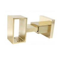 Lucite Curtain Rod BRACKET Acrylic bracket Brass Curtain Rod bracket end bracket center bracket Brass Rectangle Gold Curtain support lucite