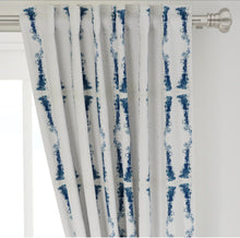 NAVY curtains dark blue and white drapes navy ikat curtains navy ikat drapes navy white window treatments dining room curtains