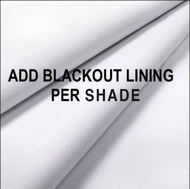 BLACKOUT SHADES add lining to roman shades blackout shades