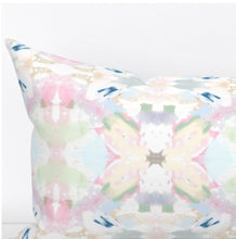 Pink green blue pillow pink mist blue accent pillow chinoiserie pastel design pillow greens blues pinks blush lumbar pillow 18x18 20x20 soft