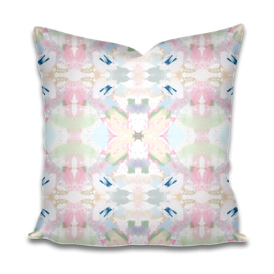 QUICK SHIP Pink green blue pillow pink mist blue accent pillow chinoiserie pastel design pillow greens blues pinks blush lumbar pillow SOFT laura park pillow laura park dupe laura park dorm