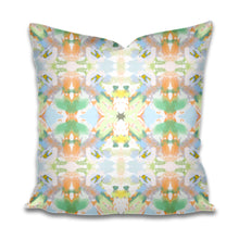 IMMEDIATE SHIP Orange green yellow pillow mist blue accent pillow citrus pillow design pillow greens blues sorbet orange lumbar pillow soft