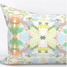 Orange green yellow pillow mist blue accent pillow citrus pillow design pillow greens blues sorbet orange lumbar pillow 18x18 20x20 soft