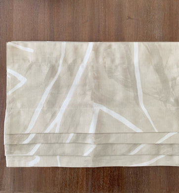 QUICK SHIP Graffito Beige Ivory valence window shade beige faux roman shade Lee Jofa shade thibaut valance Kelly Wearstler roman shade