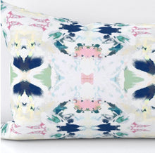 NEW Navy green pink blue yellow pillow mist blue accent pillow chinoiserie pastel design pillow greens pinks aqua lumbar pillow 18x18 20x20