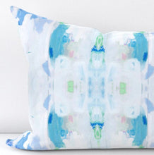 NEW Casade Blue aqua green pillow mist blue accent pillow chinoiserie pastel design pillow greens pinks aqua lumbar pillow soft all sizes