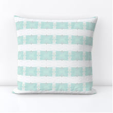 Mint Sugar Aqua lumbar pillow mist green accent pillow chinoiserie pastel design pillow aqua white lumbar pillow 18x18 20x20 14x36 soft