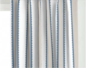 Navy Beige Indienne stripe curtains navy and white curtains dark blue wide stripe drapes curtains navy curtains dining room navy ikat drape