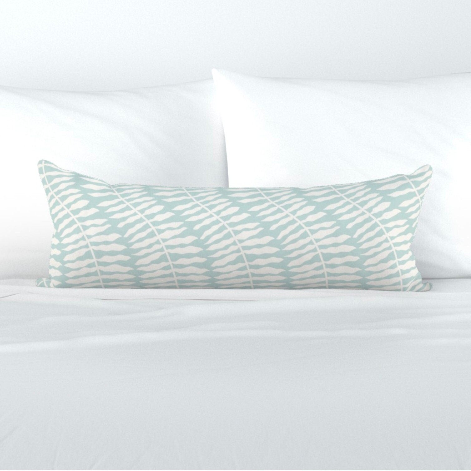 Spa blue lumbar mist color lumbar pillow pale blue green