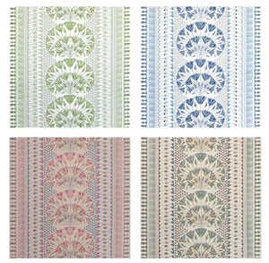 THIBAUT CURTAINS thibaut CAIRO fabric oriental curtains pink green curtains blue green curtains thibaut drapes oriental drapes asian pink