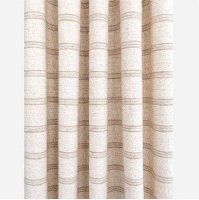 Neutral Stripe Curtains Tonic Living Yarmouth Stripe curtains Sandstone Zinc Spruce Indigo horizontal woven stripe beige grey stripe