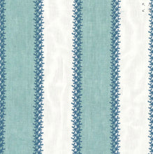 Embroidered Striped Blue Curtains Vertical blue stripe curtains custom linen drapes drapery extra long custom size extra wide