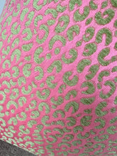 Pink and green Leopard chenille pillow cheetah print velvet cut accent pillow kendrick velvet pink gigi coral