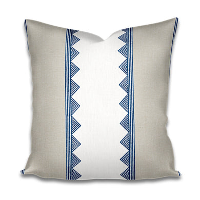 Thibaut Kismet Stripe Pillow Navy Beige also french blue yellow black coral camel green navy and beige stripe pillow thibaut pillow stripe