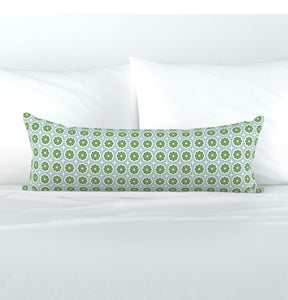 Athens Pillow Blue Green block print Pillow spa blue pillow aqua green print pillow garden pillow luna serendipity green verde fern green