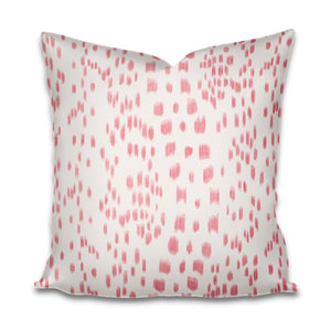 IMMEDIATE SHIP Petal Les Touches pillows pink dots accent pillow chinoiserie pastel design pillow pinks spots lumbar pillow