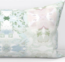 NEW IMMEDIATE SHIP Pink green blue pillow pink mist blue accent pillow chinoiserie pastel design pillow greens blues pinks blush lumbar