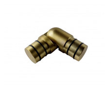 Swivel Corner Elbow curtain rod connector corners bay windows french return curtain rod brushed brass black brushed nickel polished nickel