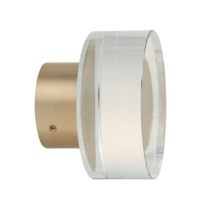 Cylinder Lucite Finial Lucite Rod End Cap Endcap Brass Curtain Rod Finial Brass curtain Ellipse Gold Curtain Round Acrylic Finial Curtain