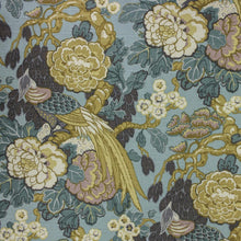 Pheasant Pillow cover pheasant print pheasant fabric bird pillow cover pillow with pheasants on it bird floral beige tan aqua gold grey