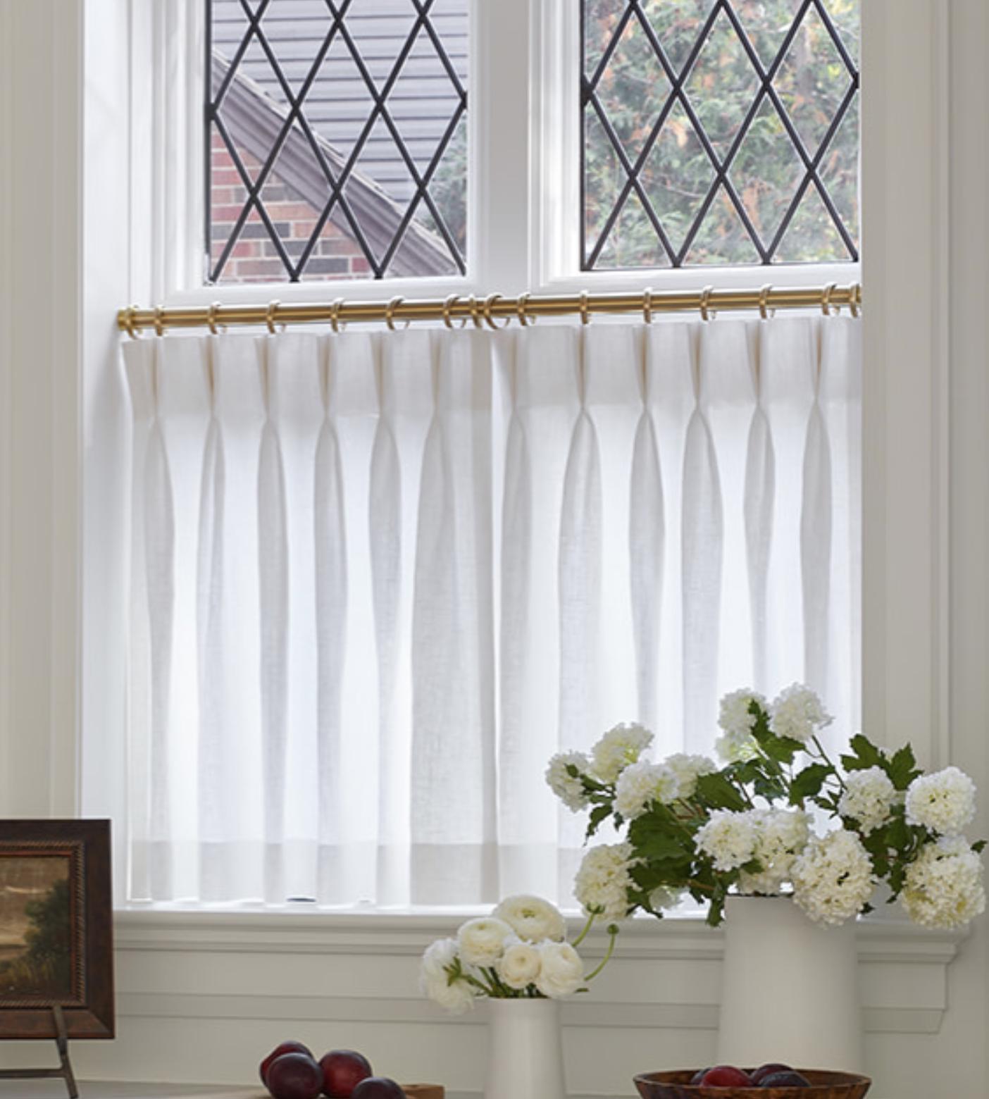 Cafe Rods And Curtains Cafe Curtain Rod CUSTOM CUT cafe curtains rod kitchen curtain rod, ins