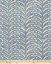 Pretty Navy Roman Shade navy blue vine fabric roman shade floral block print silk road asian fan dark blue window shade kitchen sink shade