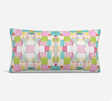 QUICK SHIP Pink Preppy pillow turquoise pillow blue chartreuse accent pillow dorm pastel design girls lumbar 18x18 22x22 12x24 14x20 soft