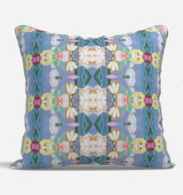 QUICK SHIP Taylor's Garden pillow pink blue yellow accent pillow dorm blue design girls lumbar 18x18 22x22 12x24 14x20 soft bed girls room