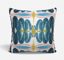 QUICK SHIP Teal It Real pillow teal blue pink gold accent pillow dorm blue design girls lumbar 18x18 22x22 12x24 14x20 soft bed girls room