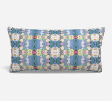 QUICK SHIP Taylor's Garden pillow pink blue yellow accent pillow dorm blue design girls lumbar 18x18 22x22 12x24 14x20 soft bed girls room laura dupe