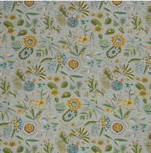 Schumacher Roman shade Roca Redondo roman shade green and white blue window shade bedroom roman blinds window floral roman shades blinds