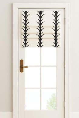 Schumacher Acanthus Stripe Roman Shade custom sizes all colors linen blush fabric shade curtains stripe shade window custom cordless shade