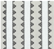 THIBAUT DHARA STRIPE fabric 1.16 yard colorway thibaut fabric by the yard remnant stripe block print India beige and black