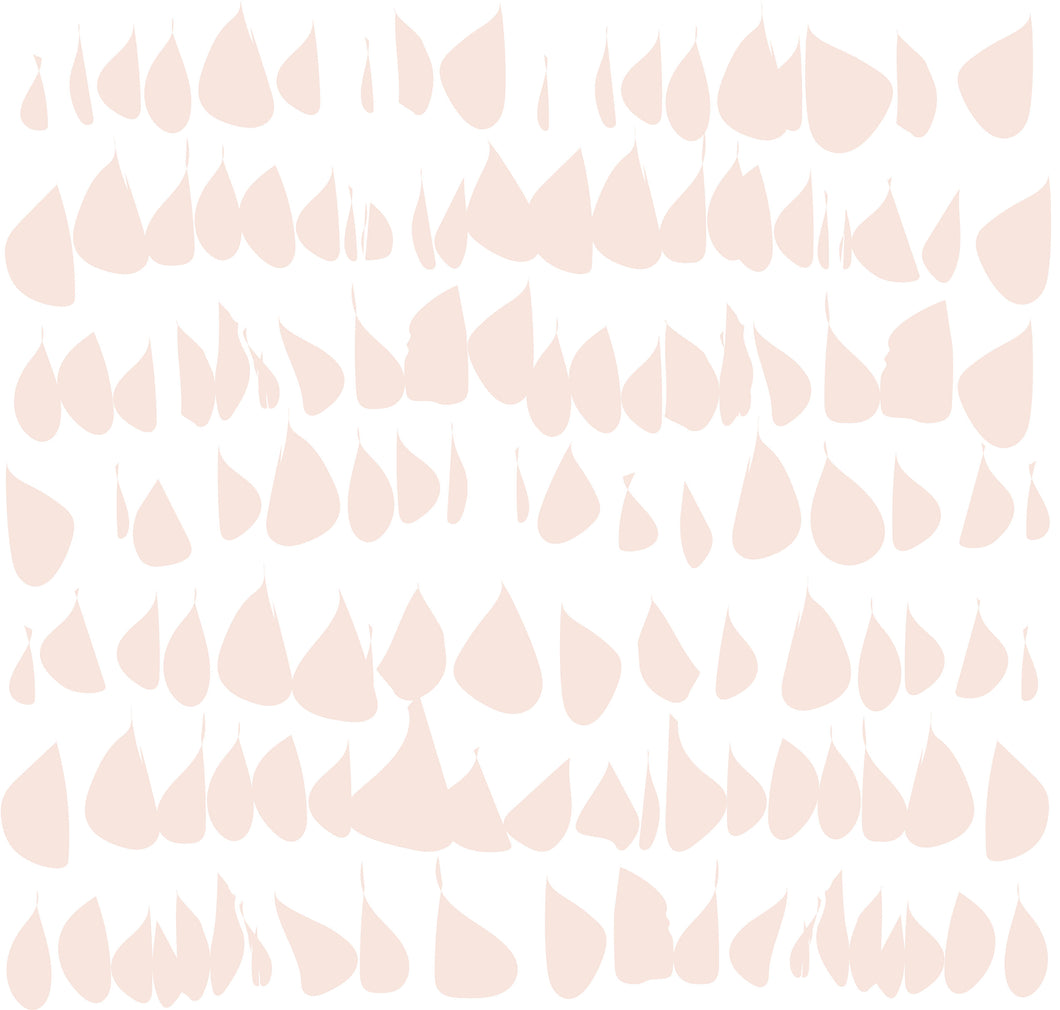 Blush Removable Wallpaper Wall Decor MADE IN USA Peel & Stick Self Adhesive Temporary Pale Pink Dogwood Drops Light Pink Millennial Pink