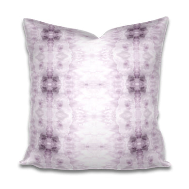 Lavender pillow Light purple Pillow Soft lavender and White Pillow Subtle Cotton or Belgian Linen Throw Accent Lumbar Long Watercolor violet