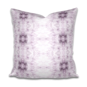 Lavender pillow Light purple Pillow Soft lavender and White Pillow Subtle Cotton or Belgian Linen Throw Accent Lumbar Long Watercolor violet
