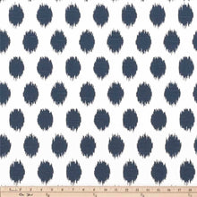 IMMEDIATE SHIP Navy and white curtains ikat dots shibori dots drapes curtain panels blue white extra long curtains extra wide curtains