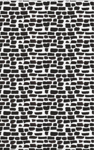 Removable Wallpaper Black and white wallpaper Peel & Stick wallpaper Self Adhesive Temporary Decal painted dots modern wallpaper apartment