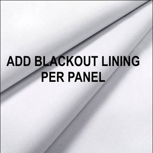BLACKOUT CURTAINS add lining to curtain panels drapery panels OR Thermal Lining