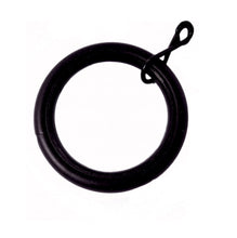 Black iron curtain rod rings 1 1/8 inch Rod Round Rings Curtain C Rings Black Curtain Rings curtain rings with nylon liner smooth glide ring