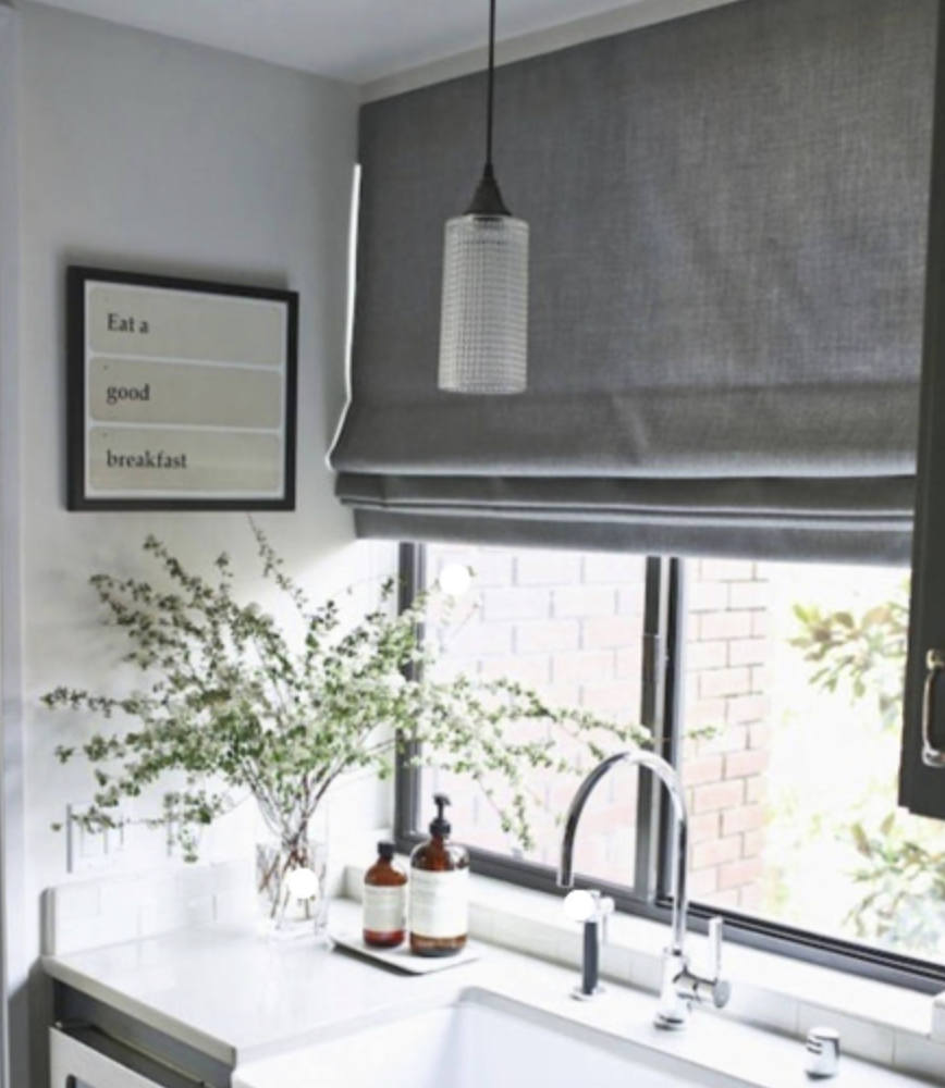 CUSTOM Roman shades linen grey gray white offwhite ivory roman shade bathroom relaxed or flat linen window shade linen shade blackout