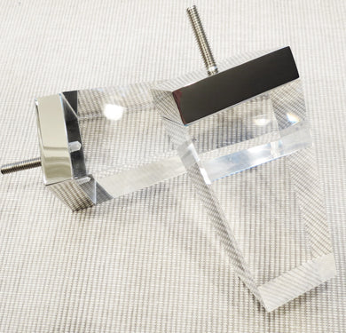 Lucite sofa legs Acrylic sofa legs clear couch legs lucite furniture legs lucite bench legs clear sofa leg furniture legs clear bottom large