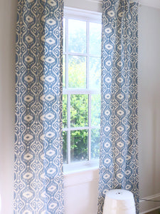Blue ikat curtains light blue curtains ikat curtains blue drapes ikat curtain panels blue ikat fabric blue white curtains long curtains wide