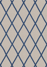 Navy trellis curtains THIBAUT navy linen curtains diamond curtains custom curtain panels lattice curtains blue natural diamond pattern blue