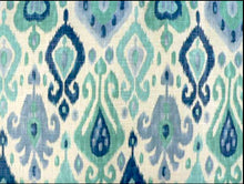 Blue green curtains ikat curtains blue ikat fabric curtain panels blue green ikat drapes wide ikat curtains long one room challenge curtains